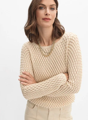 Pull en tricot textur