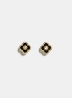 Boucles d'oreilles trèfle en résine