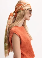 Leaf Print Scarf