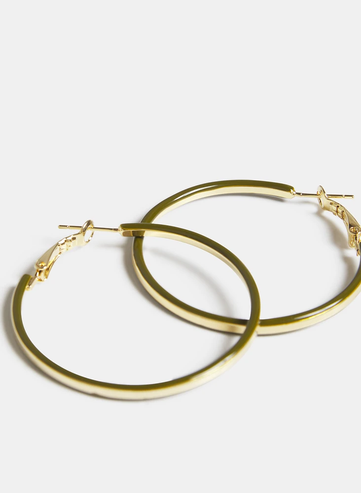 Metal Hoop Earrings