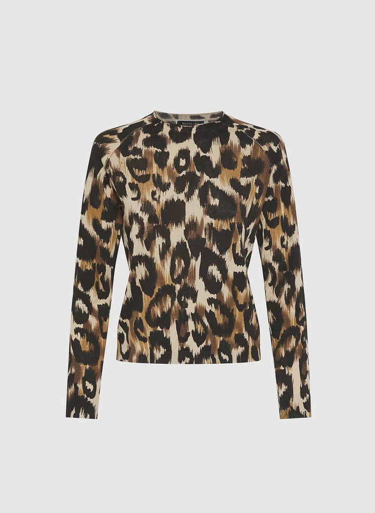 Leopard Print Pullover Top