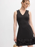 Floral Appliqué Dress