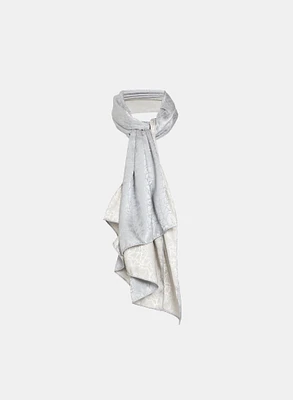 Foulard réversible à motif craquelé