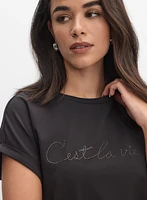Beaded Script T-Shirt