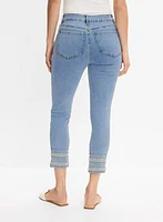 Embellished Hem Capris