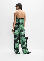 Palm Print Jumpsuit