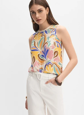 Camisole à motif floral graphique