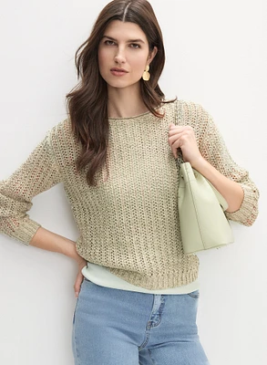 Pull en tricot ajour