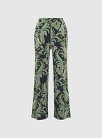 Paisley Wide-Leg Pants