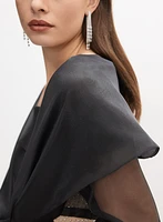 Oversized Tie Detail Bolero