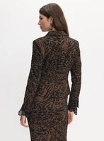 Leopard Jacquard Jacket