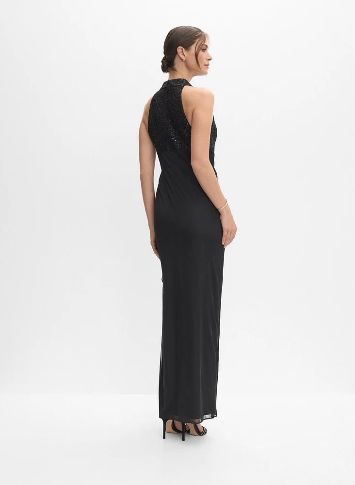 Robe à bustier paillettes