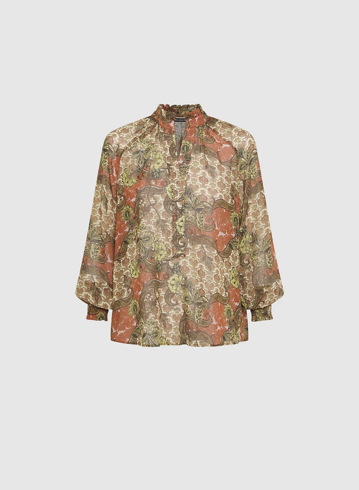 Paisley Print Blouse