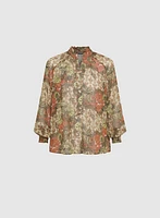 Paisley Print Blouse