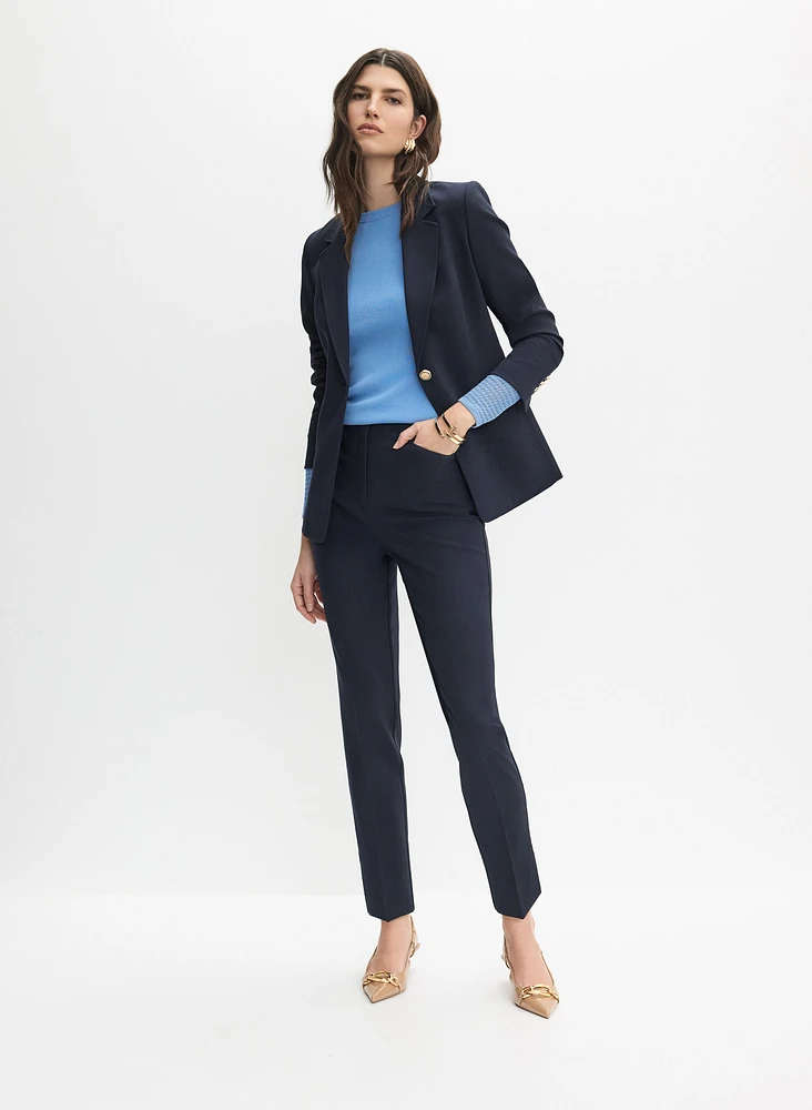 Pointelle Sleeve Sweater