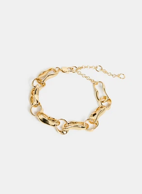 Irregular Curb Chain Bracelet