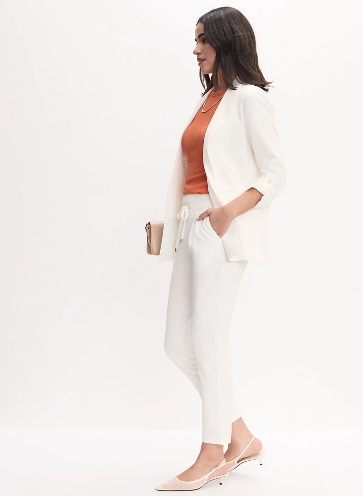 Drawstring Straight Leg Pants