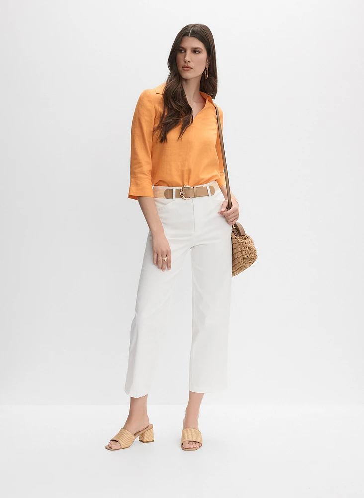Joseph Ribkoff - Blouse col polo en lin