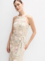Floral Appliqué Dress