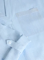 Blouse en lin avec poches à paillettes