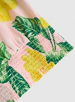 Tropical Twist-Hem Blouse