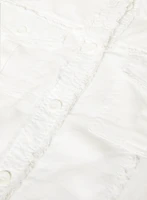 Veste à bordures effilochées