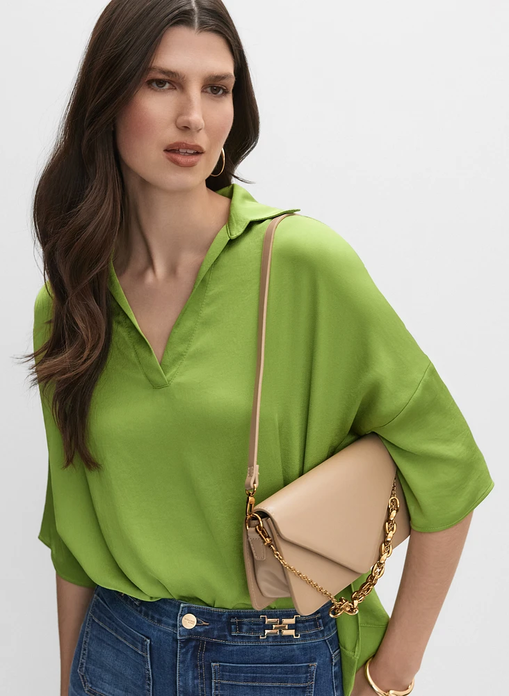 Joseph Ribkoff - Blouse col polo en satin