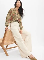 Pantalon à jambe large