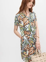Graphic Leaf Print Dress