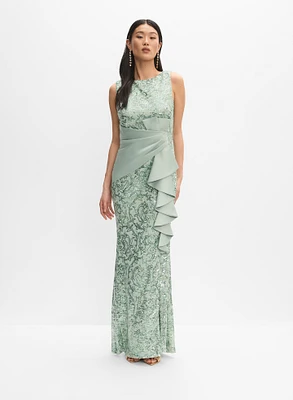 Robe de soirée à paillettes