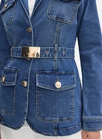 Belted Denim Jacket