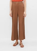 Pantalon jambe large en tencel