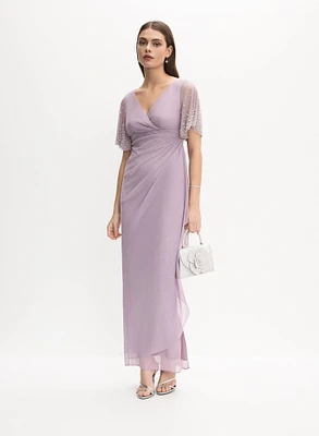 Robe de soirée scintillante à perles