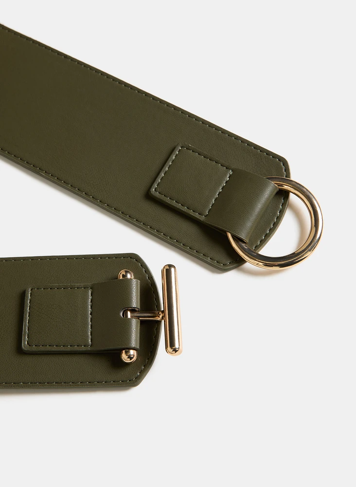 Ceinture à fermoir bascule