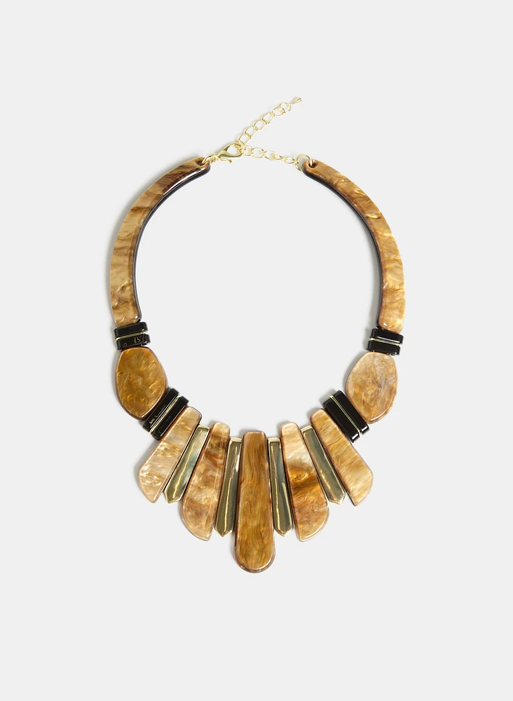 Resin Bib Necklace