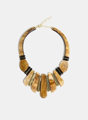 Resin Bib Necklace