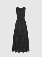 Cotton Cutout Maxi Dress