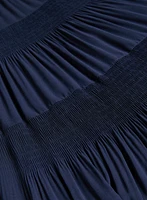 Pleated Chiffon Maxi Skirt
