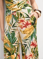 Tropical Wide-Leg Pants