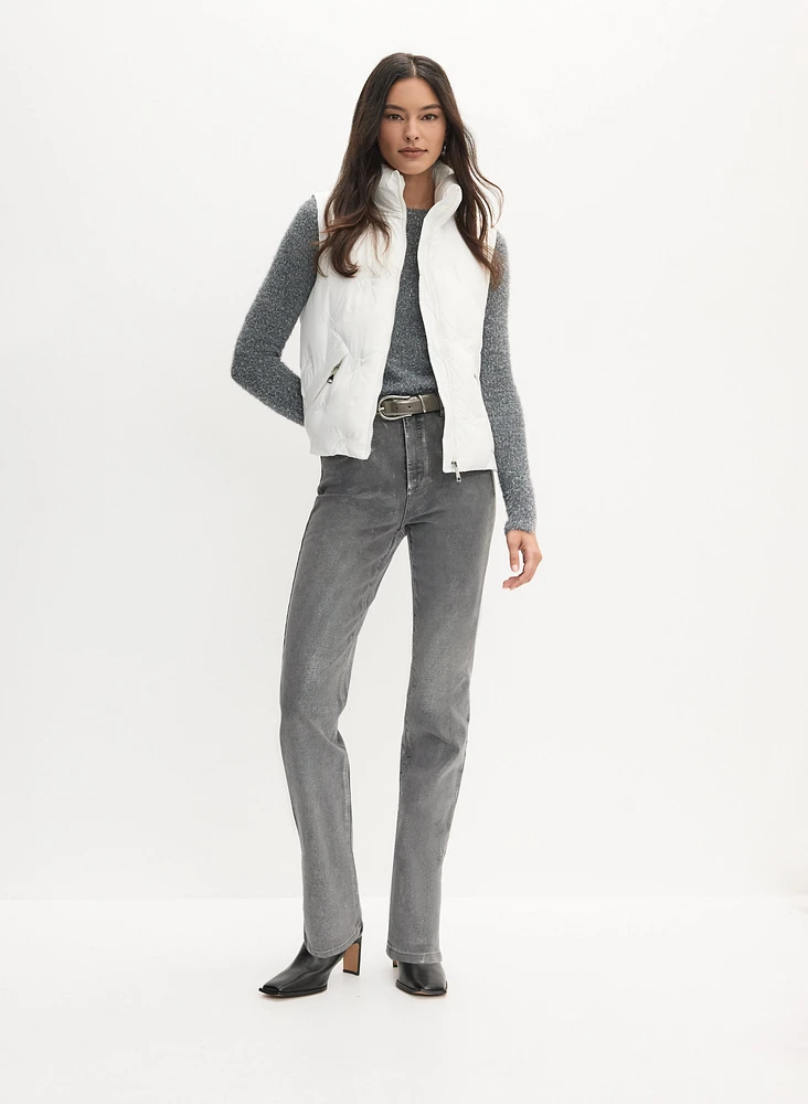 Veste matelassée à détail de paillettes