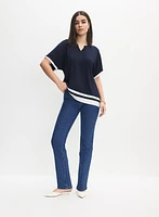 Joseph Ribkoff - Contrast Trim Top