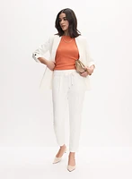 Drawstring Straight Leg Pants