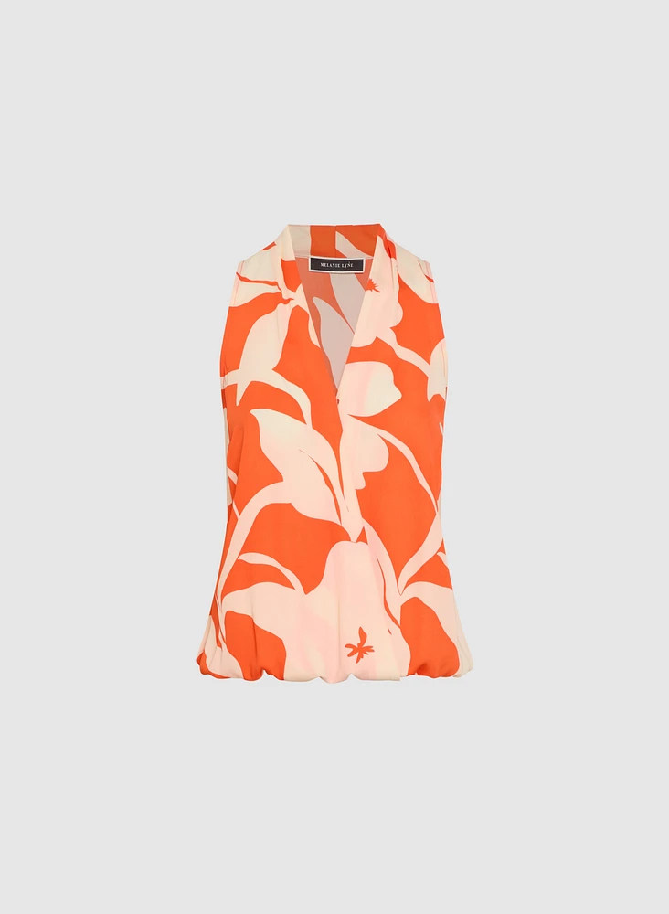 Floral Sleeveless Blouse