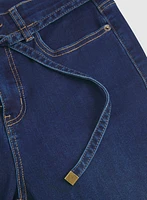 Drawstring Flare-Leg Jeans