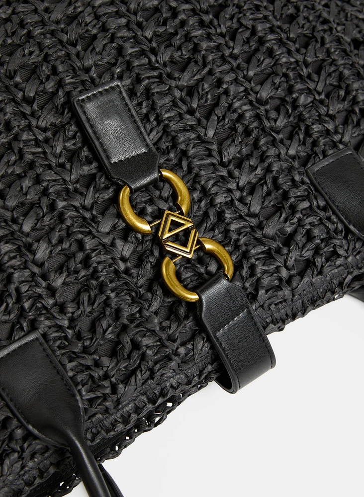 Sac à main en paille