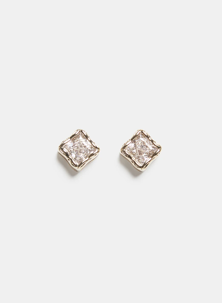 Boucles d'oreilles clous à zircon cubique