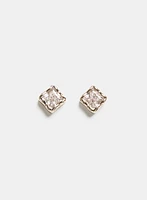 Boucles d'oreilles clous à zircon cubique
