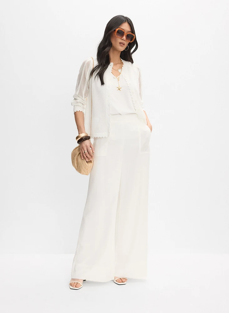 Scalloped Edge Cardigan