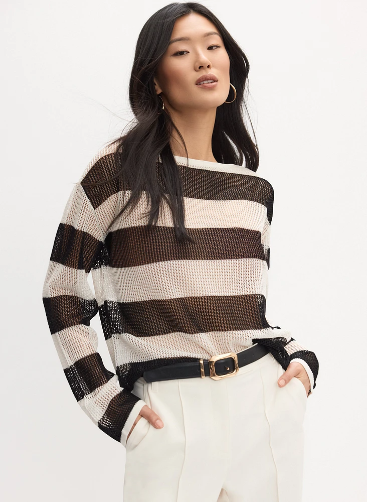 Joseph Ribkoff - Stripe Knit Sweater