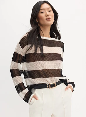 Joseph Ribkoff - Stripe Knit Sweater